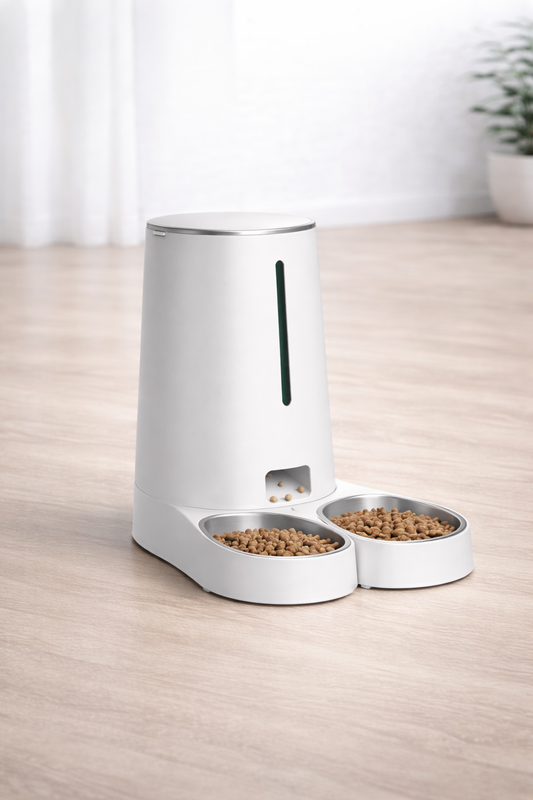DOUBLE BOWL CAT FEEDER WITH APP CONTROL