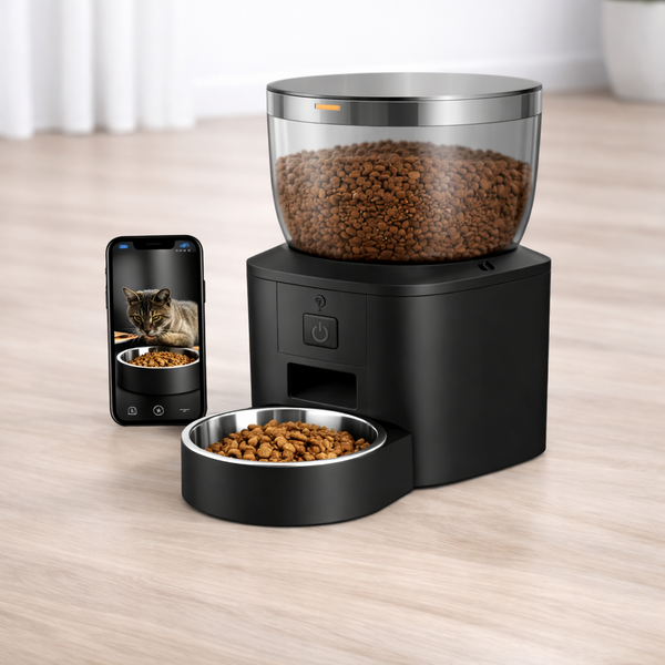 SINGLE BOWL AUTOMATIC CAT FEEDER WITH CAMERA