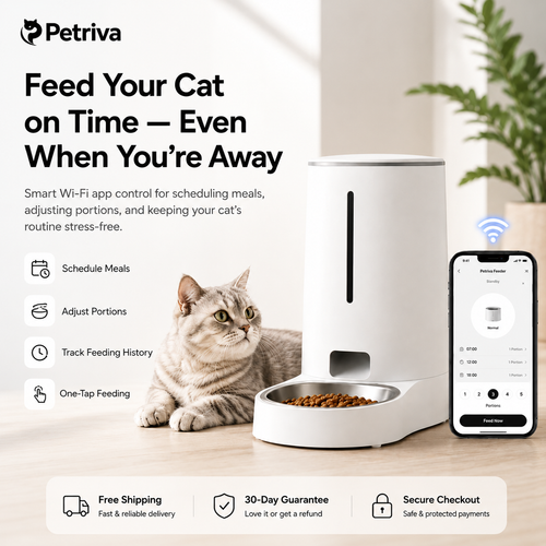 SINGLE BOWL CAT FEEDER WITH APP CONTROL