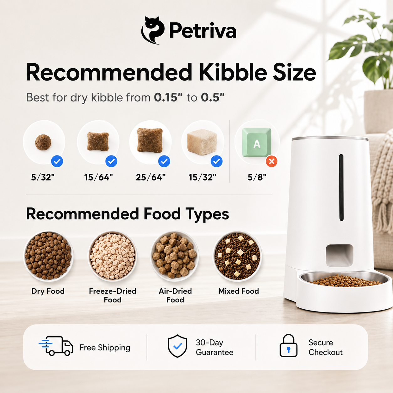 SINGLE BOWL CAT FEEDER WITH APP CONTROL