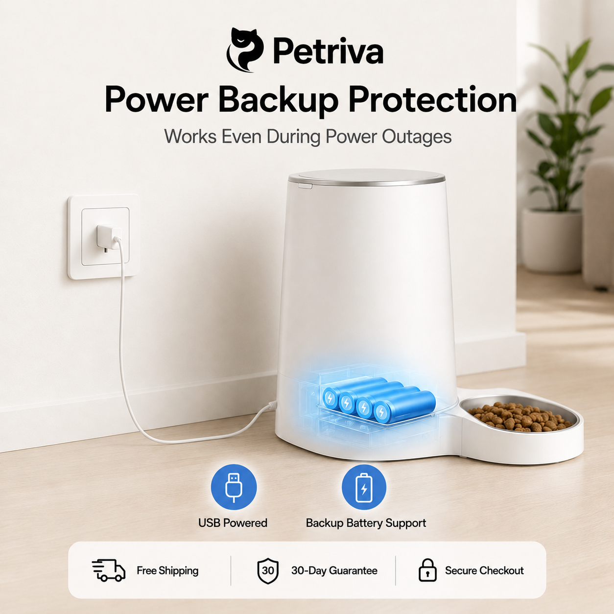 SINGLE BOWL CAT FEEDER WITH APP CONTROL