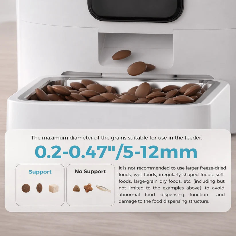 Smart automatic cat feeders with 6L capacity