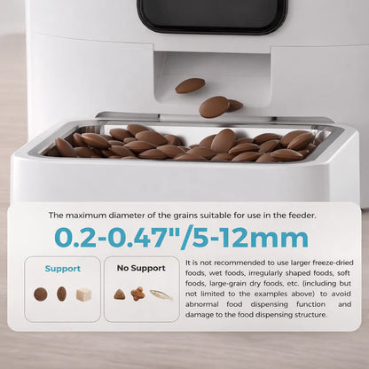 Smart automatic cat feeders with 6L capacity
