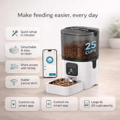 Smart automatic cat feeders with multiple features
